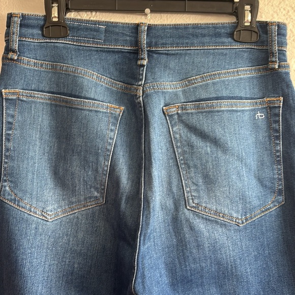 rag & bone Casey Hi-Rise ankle flare color Jinx stretch denim jeans women’s 31 - Picture 10 of 11